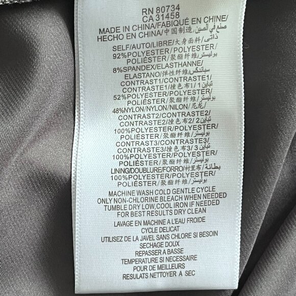 Max & Cleo Grey & Black Sleeveless Tulle Mini Dress with Bow Detail - Picture 3 of 11